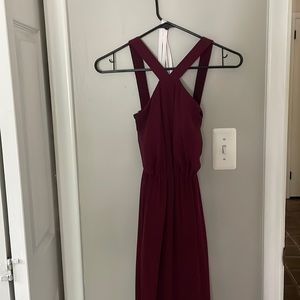 Lulus cross neckline maxi dress